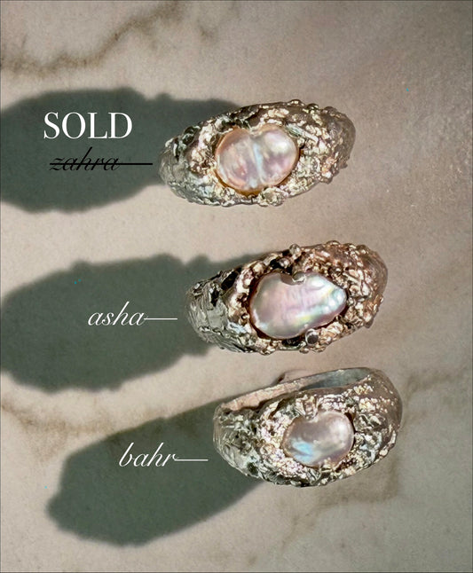Pearly Trio Rings