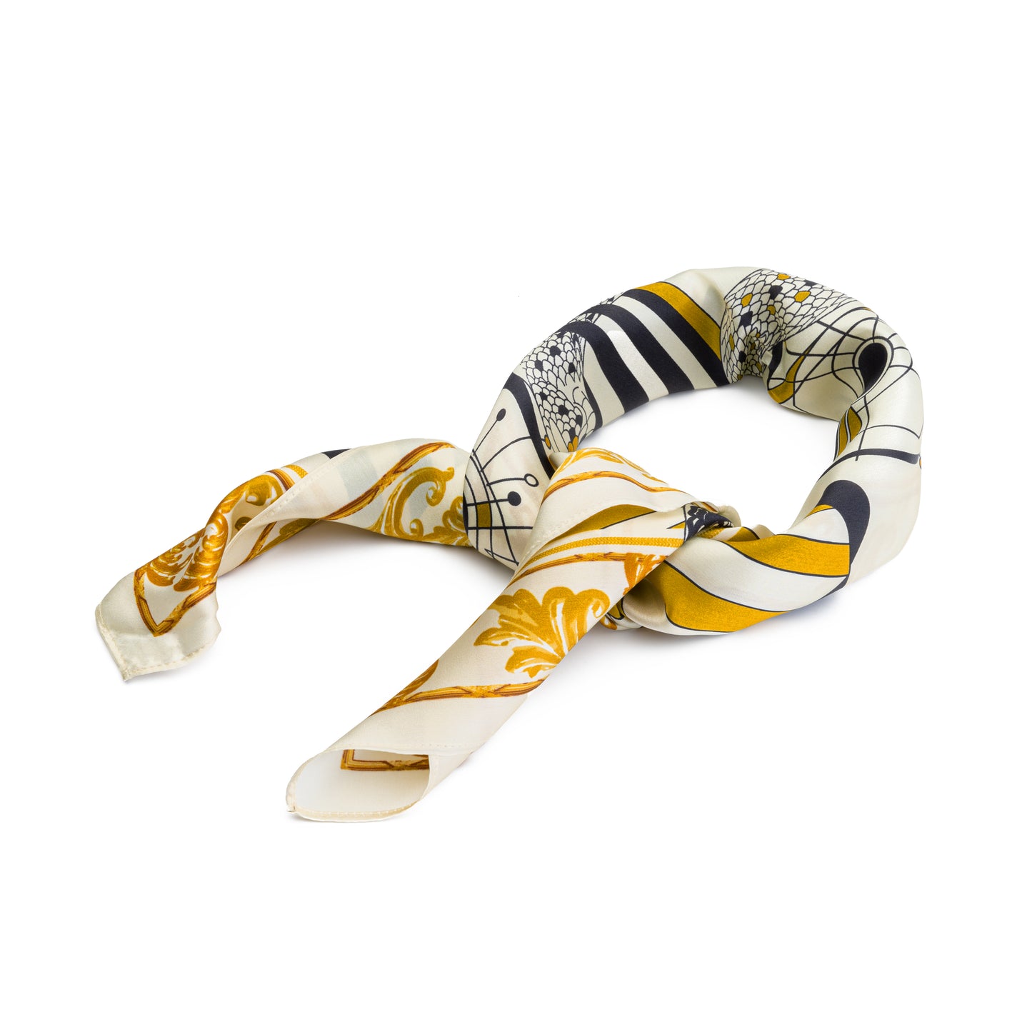 100% SEIDENFOULARD GOLD