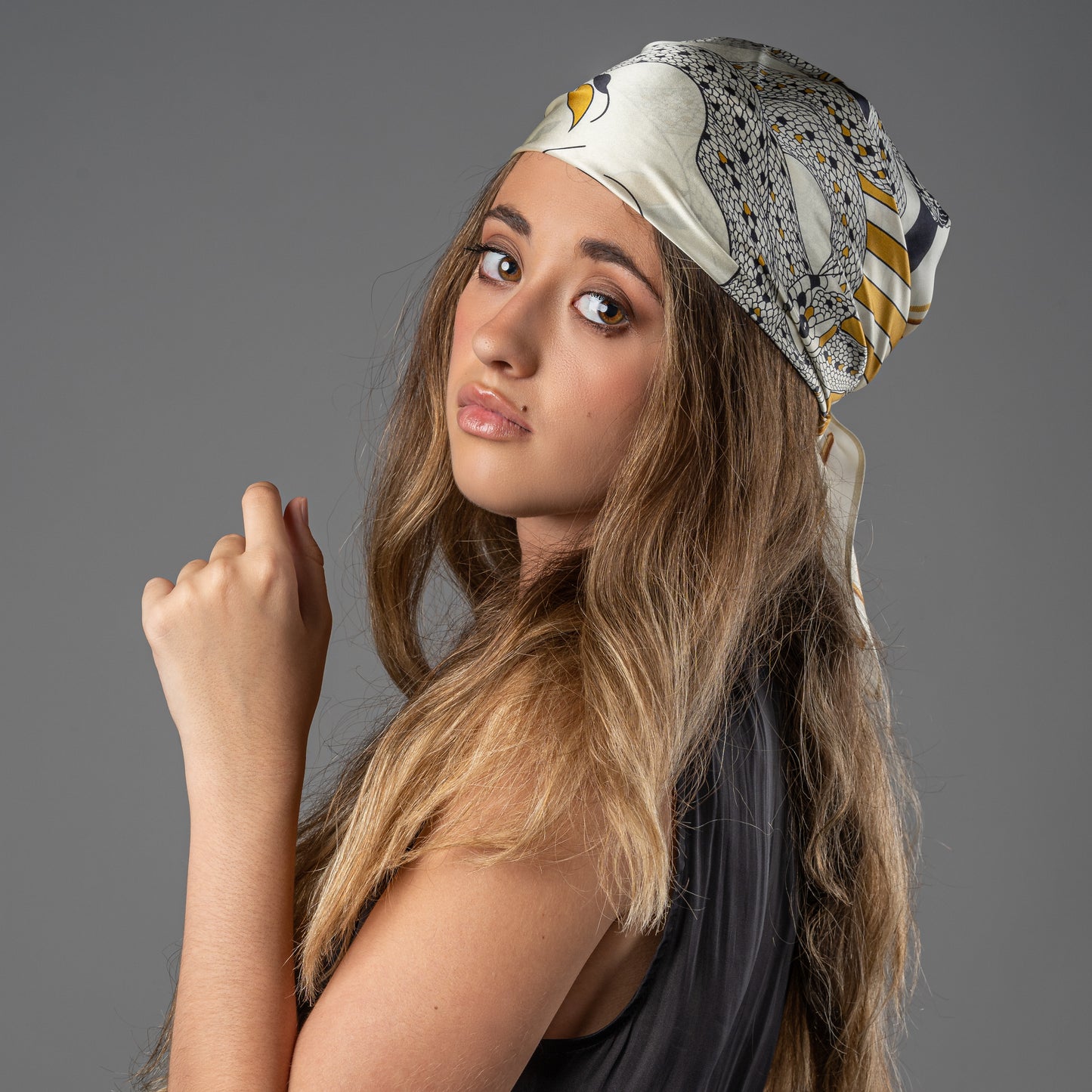 100% SEIDENFOULARD GOLD